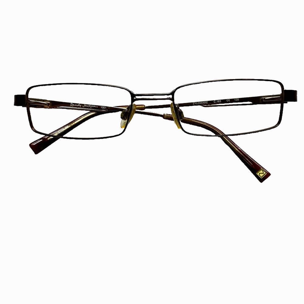 Randy Jackson 1001 Eyeglasses Copper Bronze Zyloware 51-18-135 Frames Only